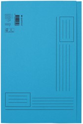 Vouwmap Quantore Folio ongelijke zijde 320gr blauw