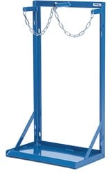 Gasflessenstandaard voor 2 gasflessen 40-50 ltr.met veiligheidsketting