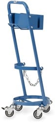 Gasflessenroller voor 1 propaanfles 11 kg, Ø 300 mm, houder voor slang en pistool