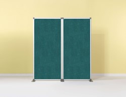 Smit Visual - Scheidingswand prikbord, dubbelzijdig AK001, Groen-blauw