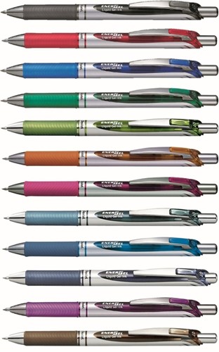 Gelschrijver Pentel BL77 Energel medium oranje-2