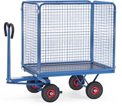 Handtrekwagen, wanden 1000 mm hoog, verschillende uitvoeringen