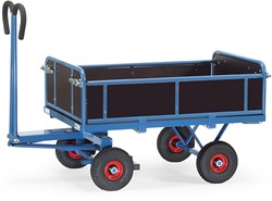 Handtrekwagen, 3 wanden opklapbaar, verschillende artikelen