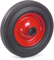 Massief rubber band 200 x 50 mm Stalen velg - rood
