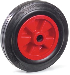 Massief rubber band 250 x 60 mm Kunststof velg rood, NL 75