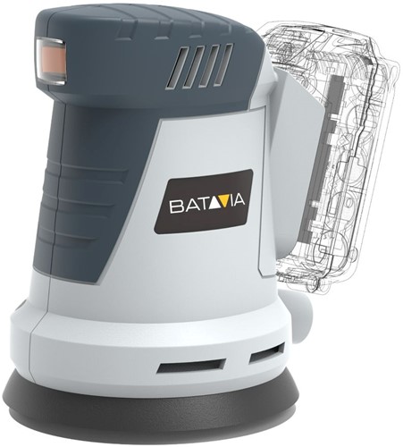 Batavia - 18V accu excentrische schuurmachine 125 mm Maxxpack 