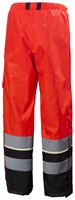 Helly Hansen - Uc-Me Shell Pant Cl2, Heren, maat XS, Hi Vis Rood/Ebbenhout-2