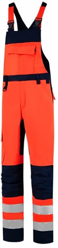 Amerikaanse Overall High Vis Bicolor 753005 Fluor Red-Ink 62