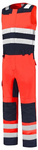 Bodybroek High Vis Bicolor 753007 Fluor Red-Ink 44