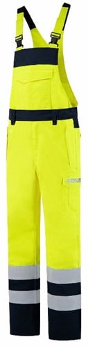 Tricorp - Amerikaanse Overall Multinorm Bicolor 753011 Fluor Yellow-Ink 50