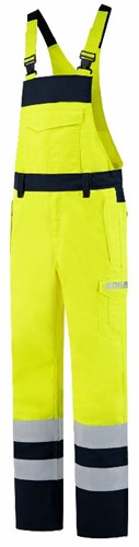 Tricorp - Amerikaanse Overall Multinorm Bicolor 753011 Fluor Yellow-Ink 66