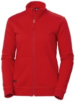 Helly Hansen - W Manchester Zip Sweatshirt, Dames, maat XS, Alarmrood