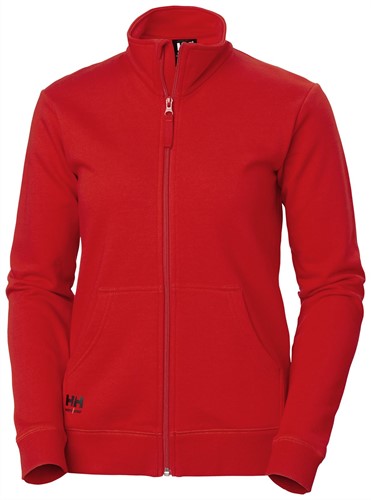 Helly Hansen - W Manchester Zip Sweatshirt, Dames, maat XS, Alarmrood