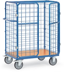 Pakketwagen draadgaaswanden, dubbele vleugeldeuren, hoogte 1552 mm