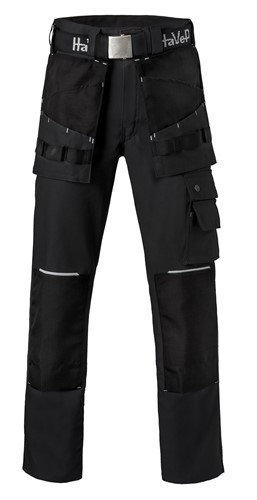 Havep - Werkbroek Basic kniezakken, zwart/zilvergrijs, Heren, maat 56