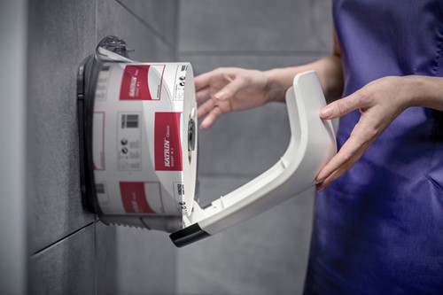 Toiletpapierdispenser Katrin Gigant S jumbo klein wit 90069-2