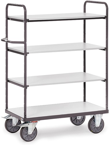 ESD-Etagewagen - draagvermogen tot 600 kg, met 3 etages, elektrostatisch geleidende uitvoering