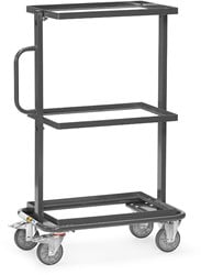 ESD-Bijzetwagen open frameLaadvlak 600 x 400 mm200 kg, met open frame