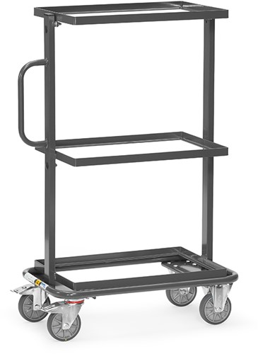 ESD-Bijzetwagen open frameLaadvlak 600 x 400 mm200 kg, met open frame
