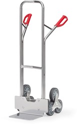 Alu trappensteekwagen 3 x TPE wiel 160 x 40 mm tot 200 kg