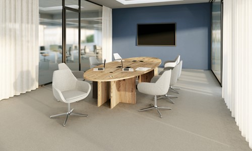 Tafel evasion b80xd80xh110 cm- hz blad dikte 25 mm - poten beuken/metal-3