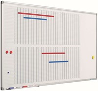 Smit Visual - Planbord Softline profiel 8mm 53 Weken, Afmeting: 60x120 cm