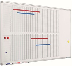 Smit Visual - Planbord Softline profiel 8mm 53 Weken, Afmeting: 60x120 cm