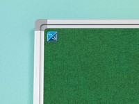 Smit Visual - Prikbord "Accent", Softline profiel 16 mm, AK003, Groen-3