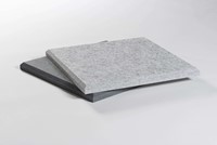 Akoestische PET-vilt wandtegels, set van 24, combi set grijs, Afmeting: 30x30 cm-2