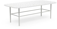 Margot rechth. lage tafel 100x50 gerecyl. wit blad onderstel os so-2