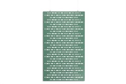 Smit Visual - Akoestisch PET-vilt hangend scheidingsscherm, petrol groen, 200x120 cm