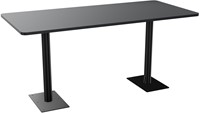 Tafel met connectiek s4h73xb160xd74cm blad onderstel-2