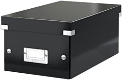 DVD-opbergdoos Leitz Click & Store WOW  gerecycled karton 206x147x352mm zwart