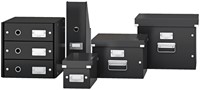 DVD-opbergdoos Leitz Click & Store WOW  gerecycled karton 206x147x352mm zwart-3