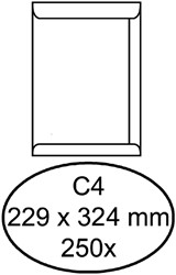 Envelop Quantore akte C4 229x324mm wit 250 stuks
