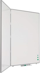 Smit Visual - Drievlaks whiteboard RC-10, wit emaille