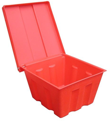 Strooikist 100 liter, 680x750x420 mm, rood