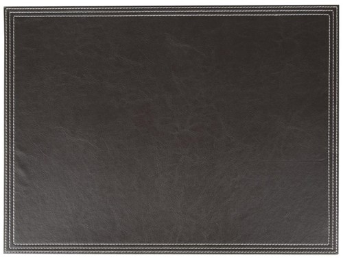 Olympia kunstlederen placemat bruin 40x30cm