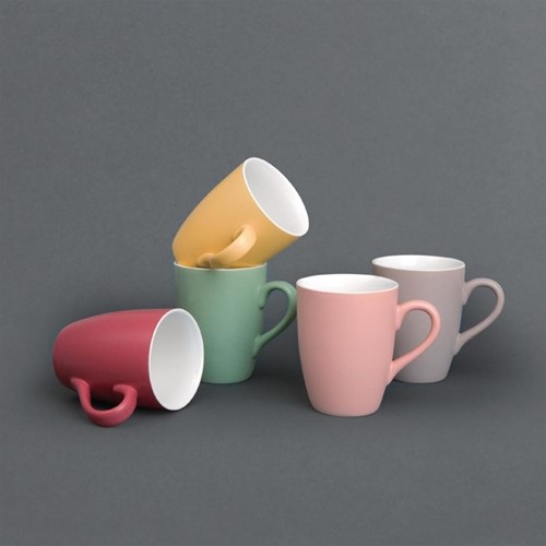 Olympia Pastel mok rood 34cl (6 stuks)-2