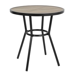 Bolero Marston Ronde Buitentafel Zwart 700mm