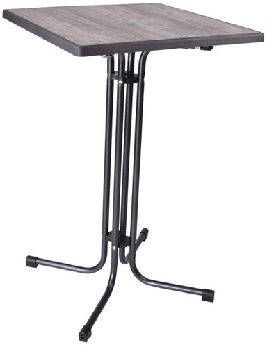 Limburg Vintage inklapbare statafel vierkant 70(l) x 70(b) x 110(h) cm