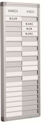 Smit Visual - Presentiebord Softline profiel 16mm, graveer, 30 pos. NL/GB/DU
