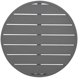 Bolero Aluminium Rond Tafelblad Donkergrijs 580mm