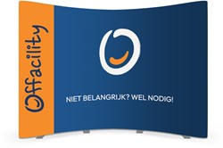 Gebogen popupwand