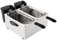 Caterlite elektrische tafelmodel friteuse voor licht gebruik 2x2kW