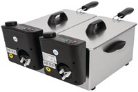 Caterlite elektrische tafelmodel friteuse voor licht gebruik 2x2kW-3