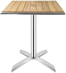 Bolero essenhouten opklapbare terrastafel vierkant 60cm