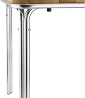 Bolero vierkante essen en aluminium tafel 70cm-3