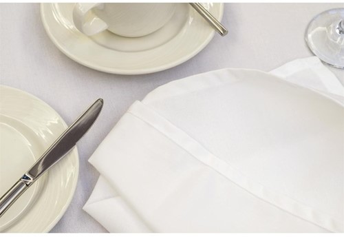 Mitre Essentials Occasions rond tafelkleed wit 230cm-3