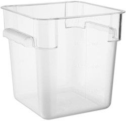 Hygiplas Polycarbonaat Vierkante Opslagcontainer 7Ltr